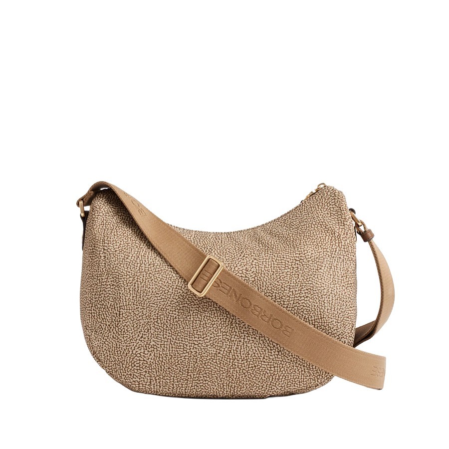 Borbonese borsa B-Club Luna middle Op beige marrone