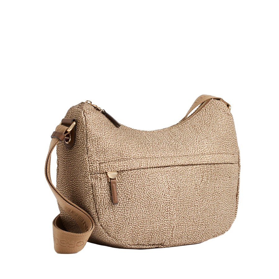 Borbonese borsa B-Club Luna middle Op beige marrone