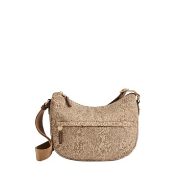 Borbonese borsa B-Club Luna middle Op beige marrone