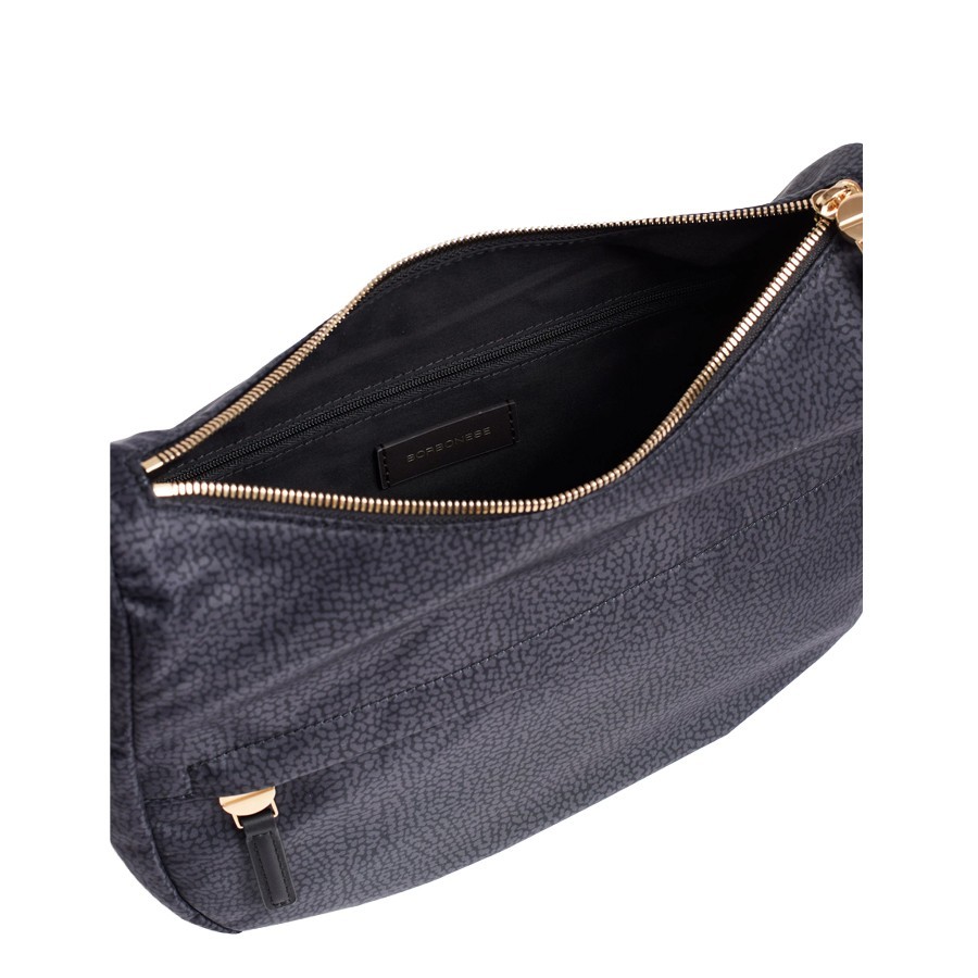 Borbonese borsa B-Club Luna middle Op dark black