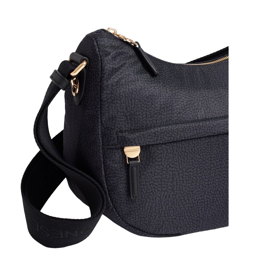Borbonese borsa B-Club Luna middle Op dark black