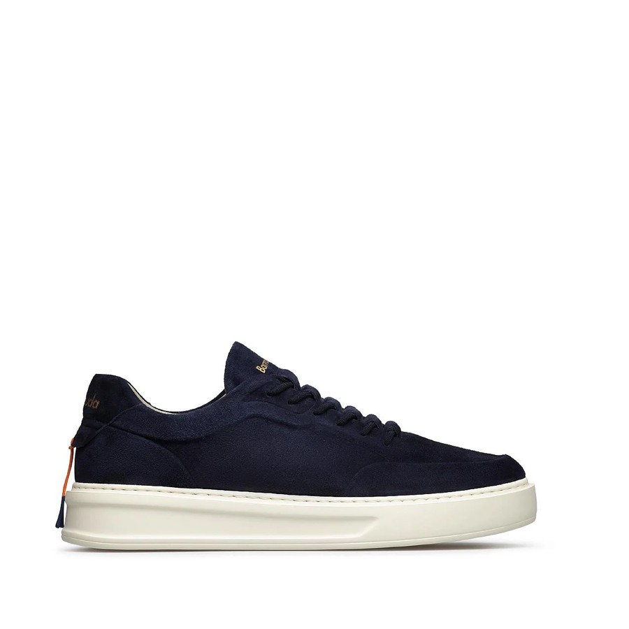 Men's BARRACUDA navy suede shoe