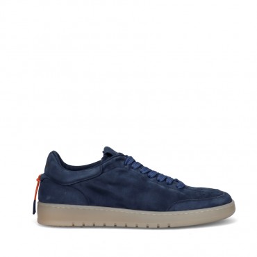 scarpa uomo BARRACUDA in camoscio Navy