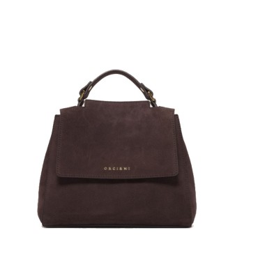 ORCIANI Borsa Sveva Nabucco Small a mano in pelle nabuk con tracolla