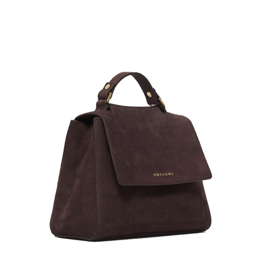 ORCIANI Sveva Nabucco Small handbag in nubuck leather with shoulder strap