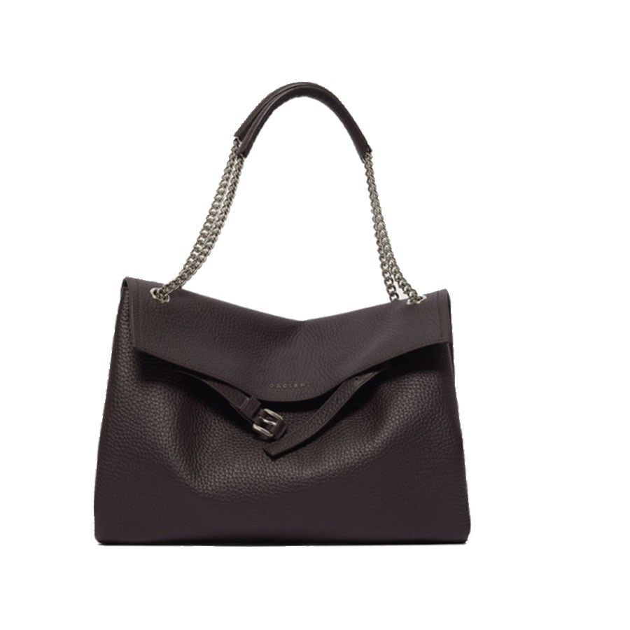 ORCIANI Borsa Venus Soft Midi a spalla in pelle martellata
