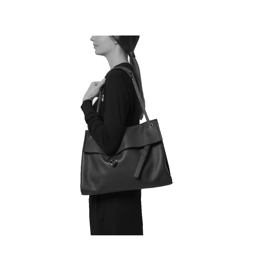 ORCIANI Borsa Venus Soft Midi a spalla in pelle martellata
