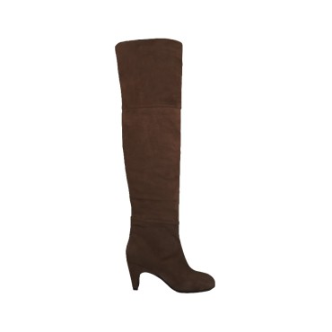 Vic Matiè L42 Edge Chamois dark brown overknee boot