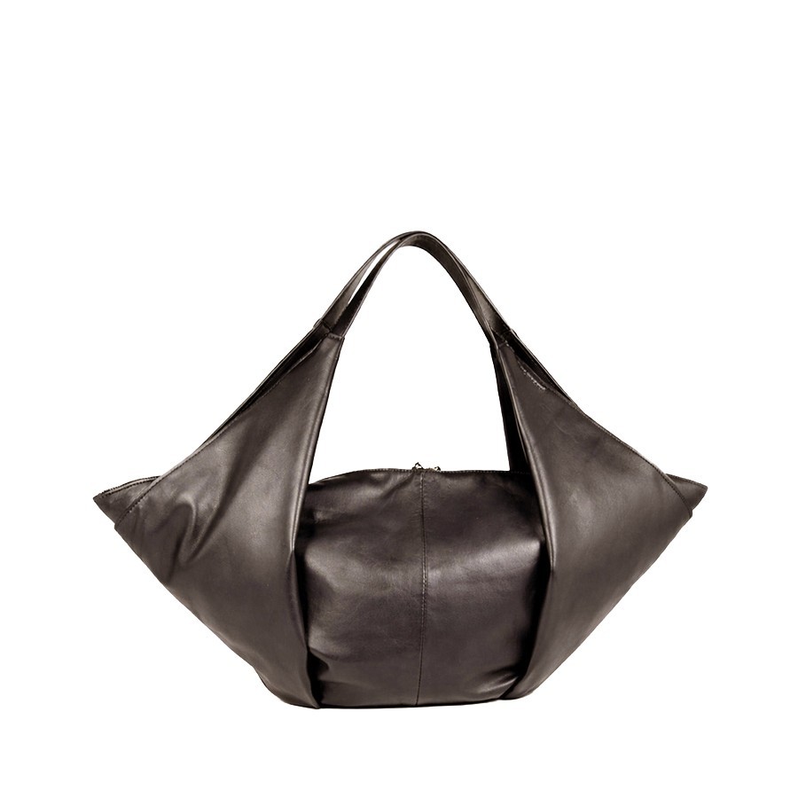 Vic Matiè borsa hobo Tabita pelle dark brown