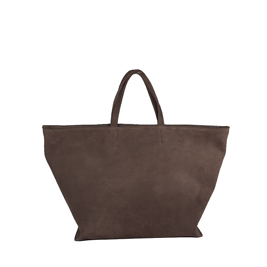 Vic Matiè borsa Michelle BigSuede Shopper-Bucket bag dark brown