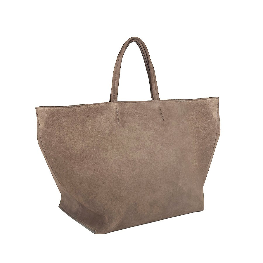 Vic Matiè  borsa Michelle BigSuede Shopper-Bucket bag dove grey