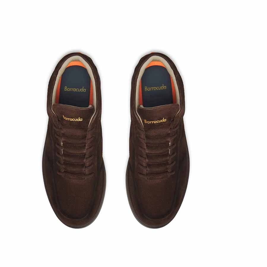 Barracuda men's shoe in dark suede.