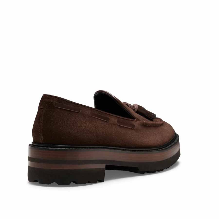 Fr.LLI ROSSETTI Brera moccasin in cocoa suede for women