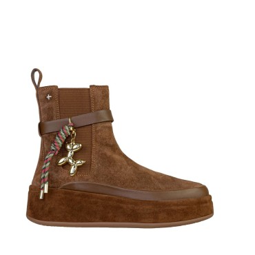 Gio+ Women's Rosita 01 Ankle Boots – Brown Suede Combo