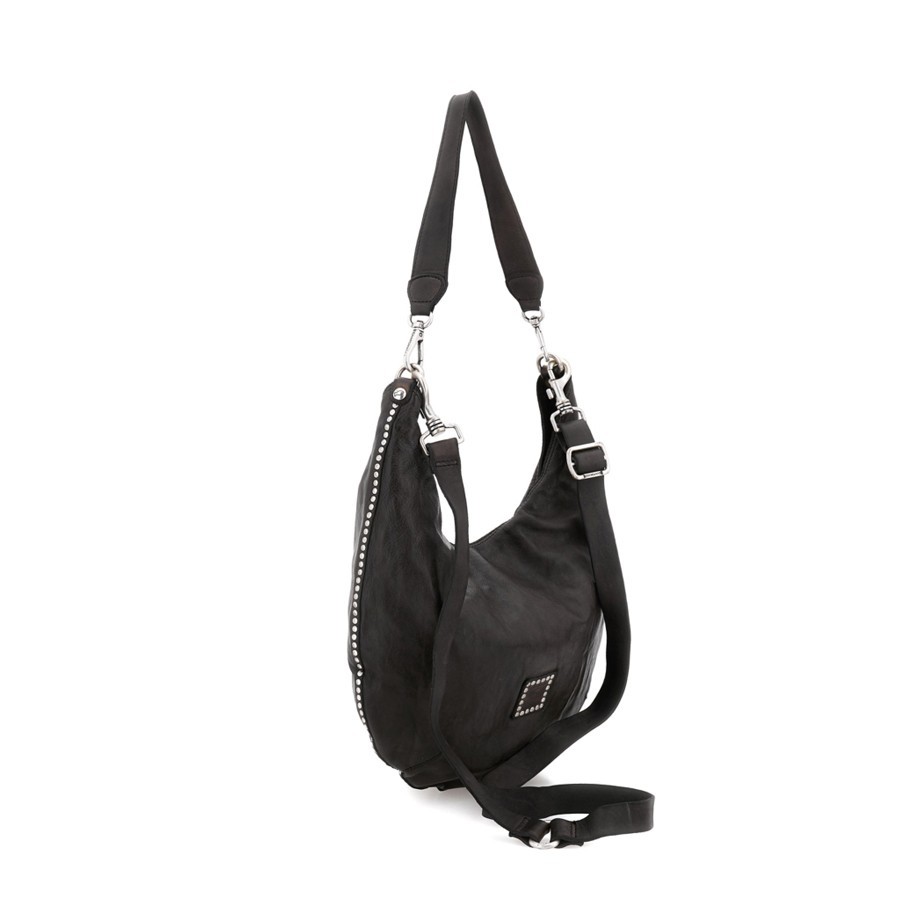Campomaggi Magda Scandicci | Borsa in Pelle Moro con Borchie