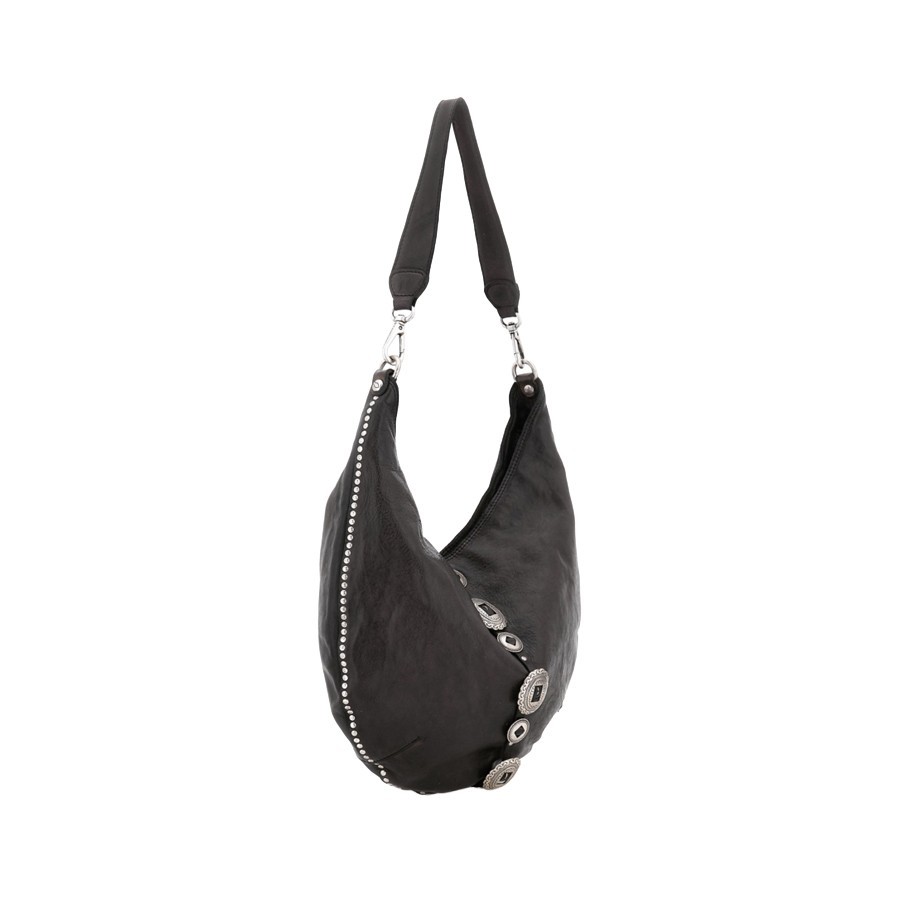 Campomaggi Magda Scandicci | Borsa in Pelle Moro con Borchie
