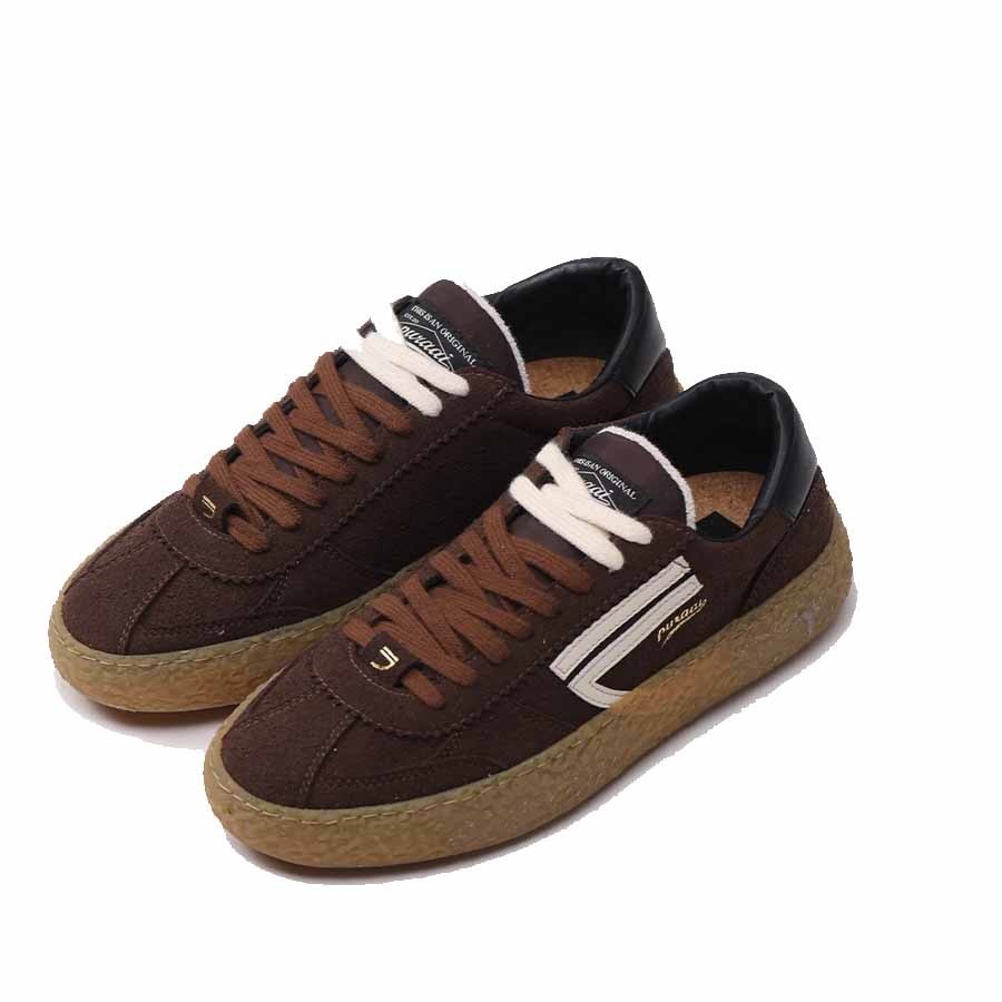 Puraai Men's vintage sneakers COCOA-brown