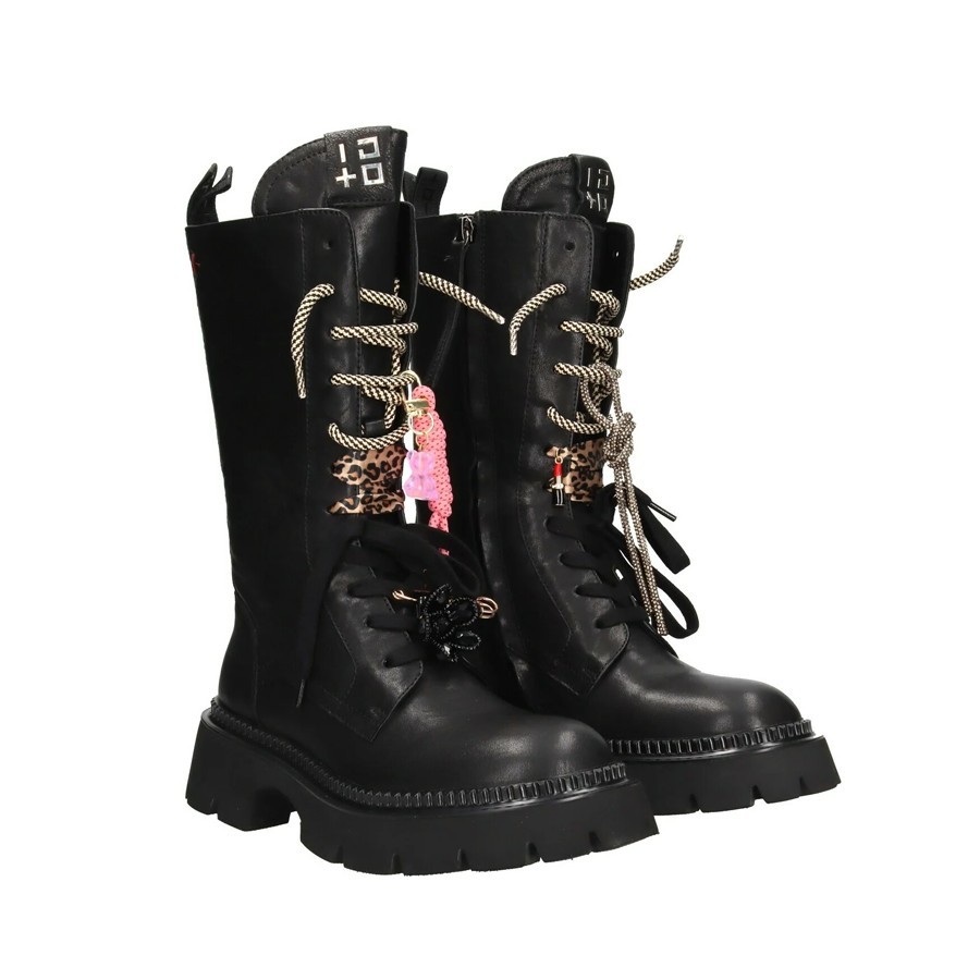 Gio+ anfibio donna Greta01A pelle combi black
