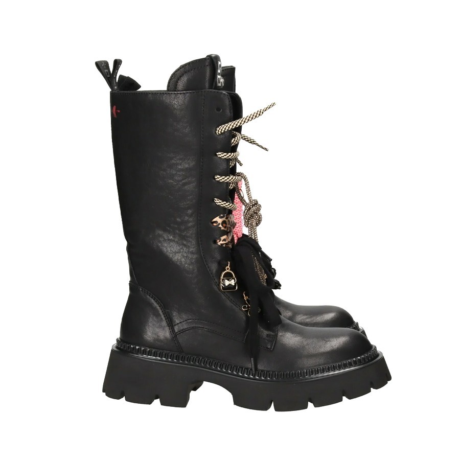 Gio+ anfibio donna Greta01A pelle combi black
