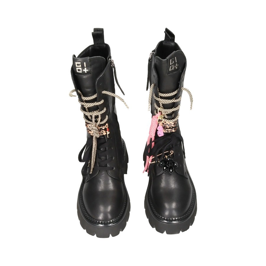 Gio+ anfibio donna Greta01A pelle combi black