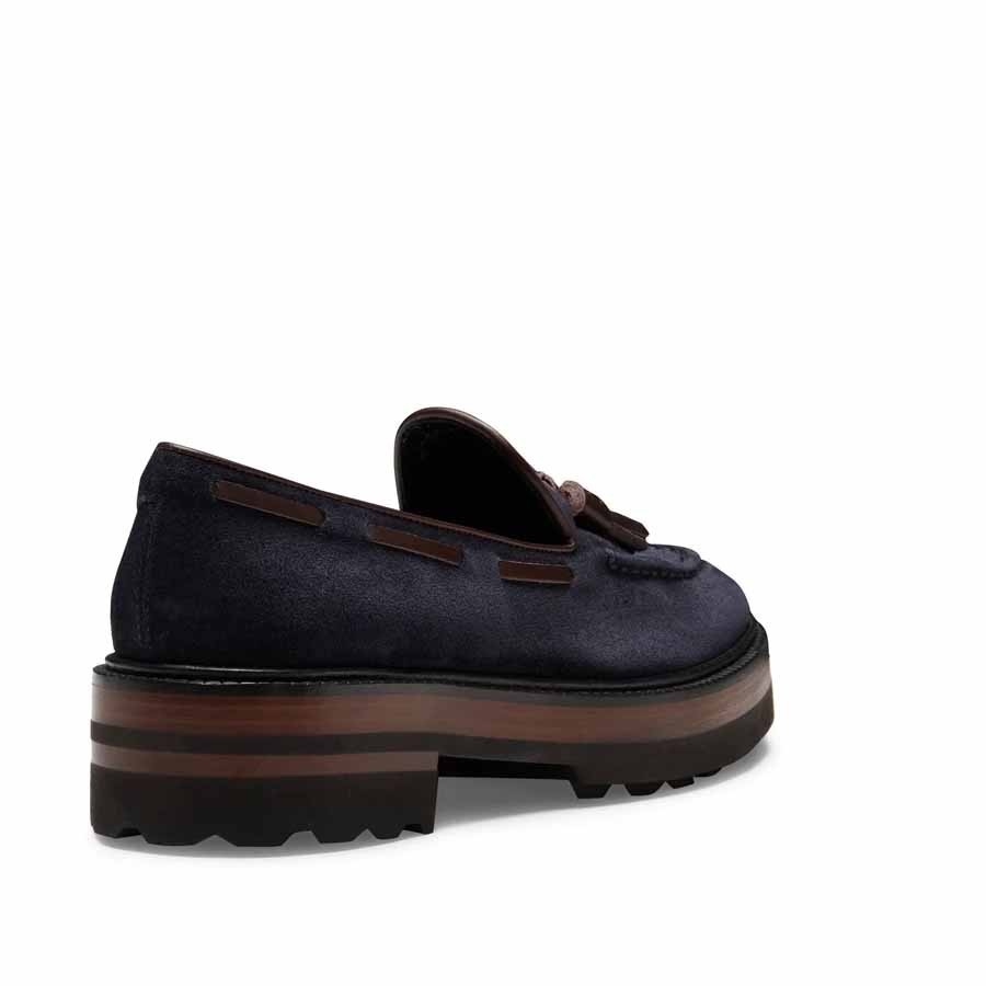 Fr.LLI ROSSETTI Brera moccasin in blu navysuede for women