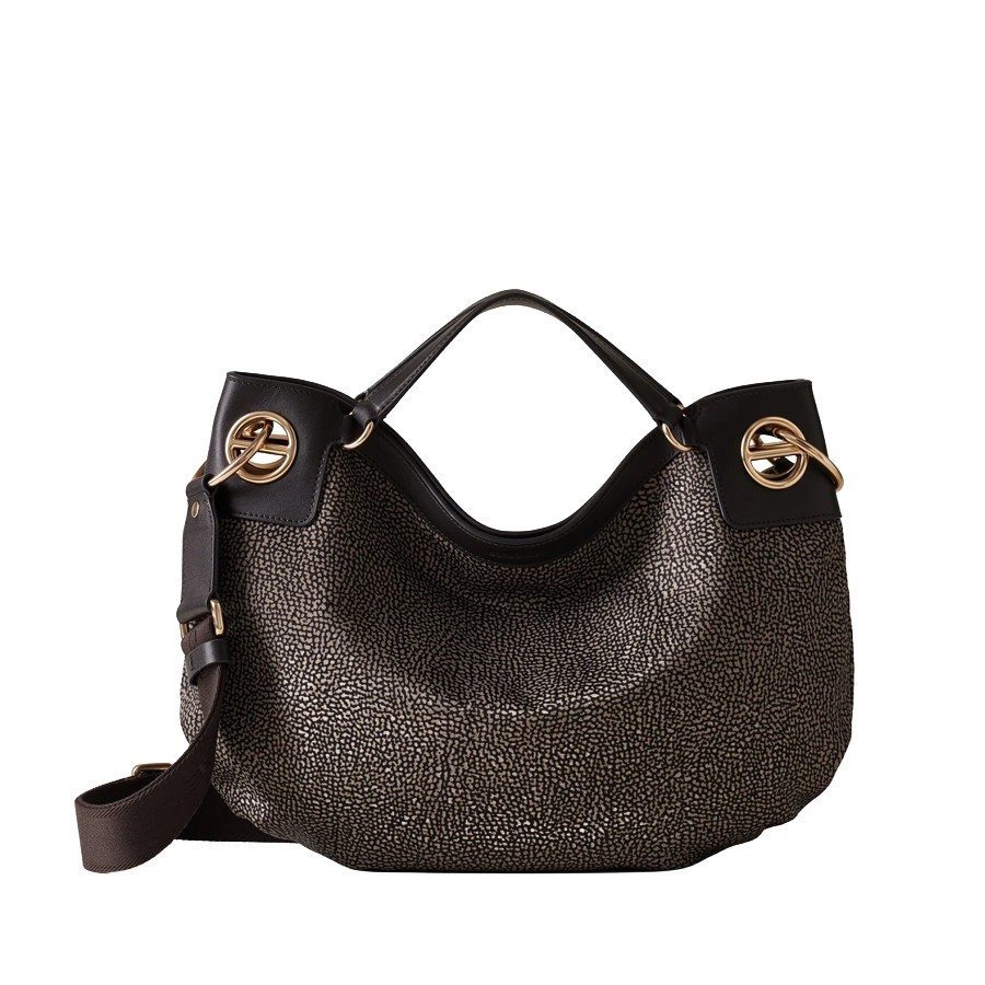 borbonese-london-medium-hobo-bag-op-fabric-tar-colored-leather