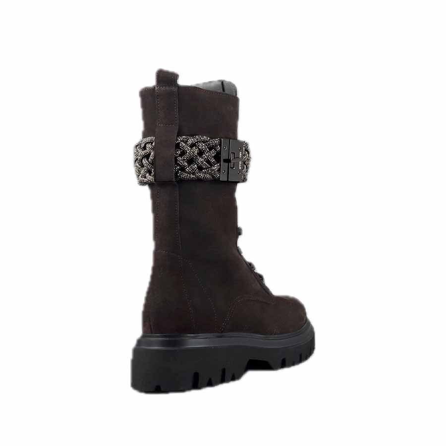 Stokton Amphibian half leg in dark suede