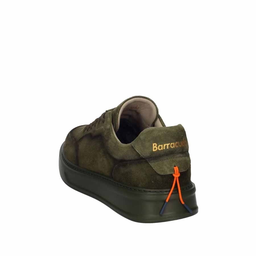Barracuda men's shoe in military suede.