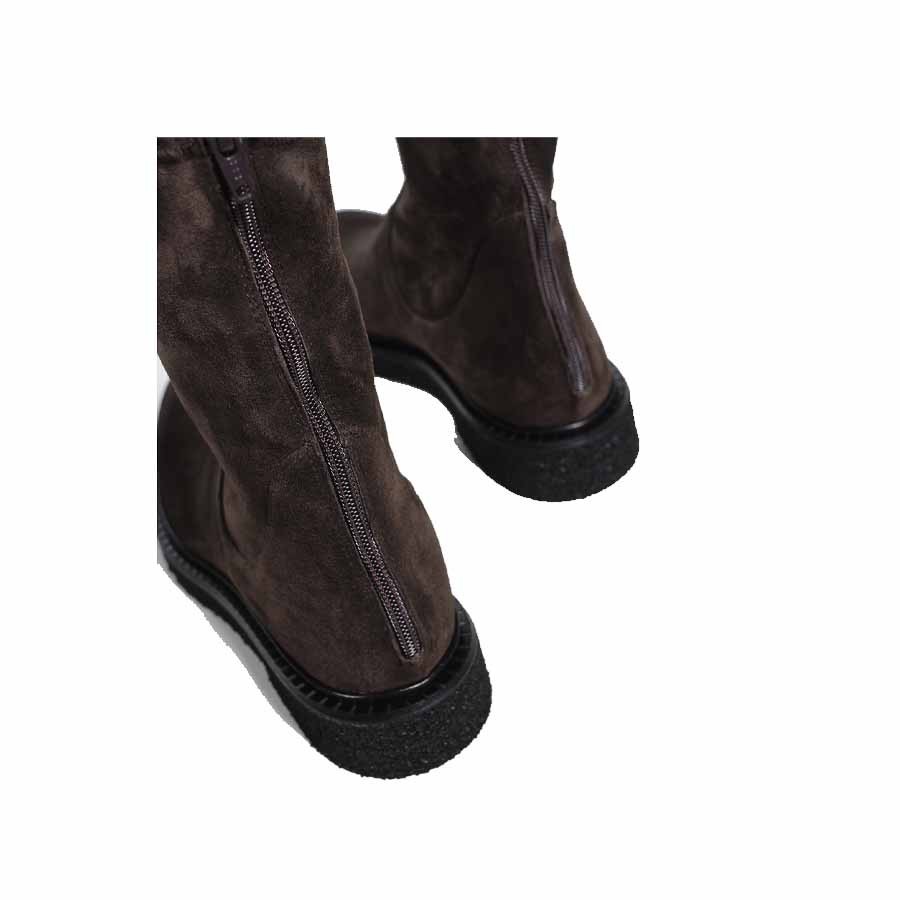 guglielmo-rotta-stivaletto-donna-kent-in-velure-elasticizzato-moro