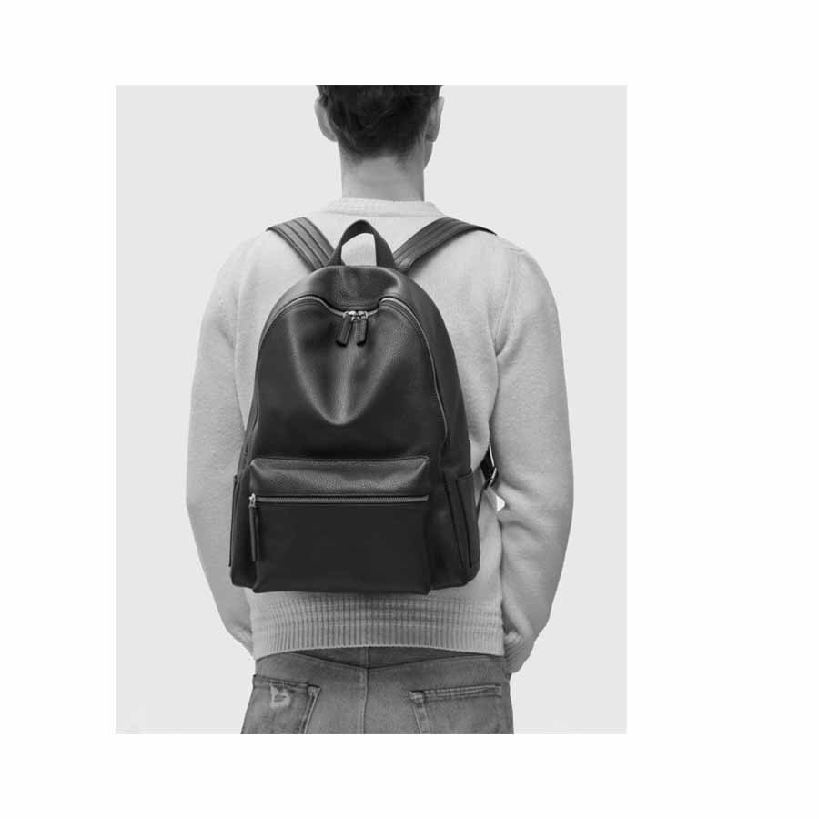 ORCIANI Laio Lagoon leather backpack