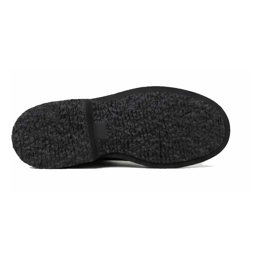 PANTANETTI Men's Black Leather Anthracite Gradient