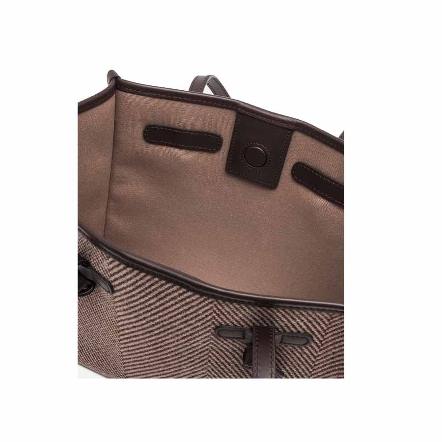 Gianni chiarini MARCELLA medium shoulder bag in blush-panna-clay fabric