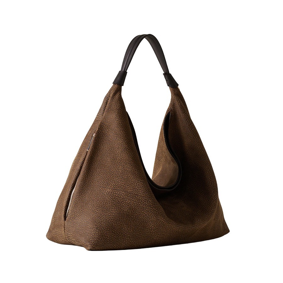 borbonese-hobo-medium-plie-bag-in-cumin-and-ebony-calfskin