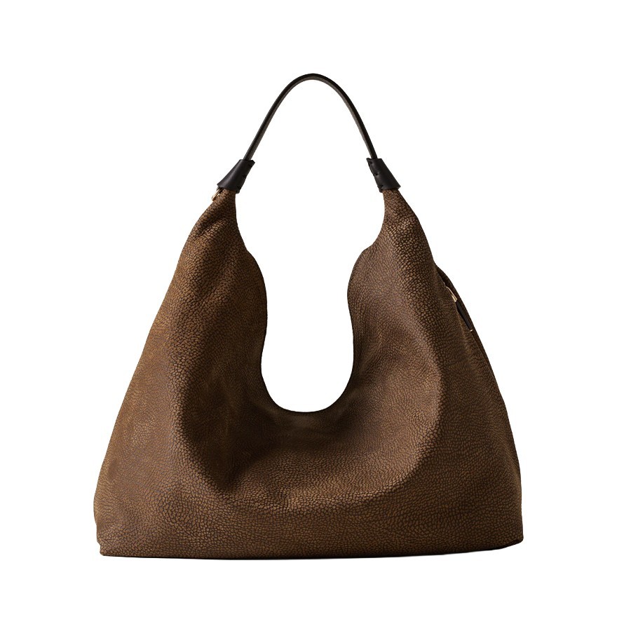 borbonese-hobo-medium-plie-bag-in-cumin-and-ebony-calfskin