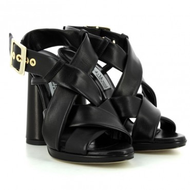 Giampaolo Viozzi  sandalo donna nappa fasce incrociate frontali ge182