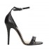 The Seller sandalo donna su tacco pelle nero con borchie  S7618