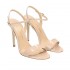 The Seller sandalo donna su tacco in vernice nude braccialetto caviglia S7648