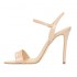 The Seller sandalo donna su tacco in vernice nude braccialetto caviglia S7648