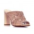 Tiffi sandalo sabot intrecciato in pelle rosa