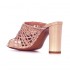Tiffi sandalo sabot intrecciato in pelle rosa